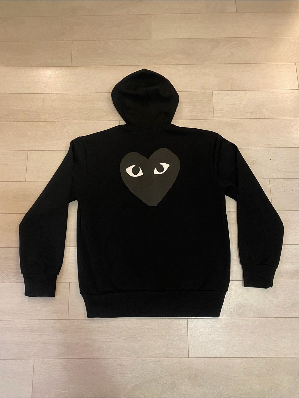 Comme Des Garcons PLAY black zip up